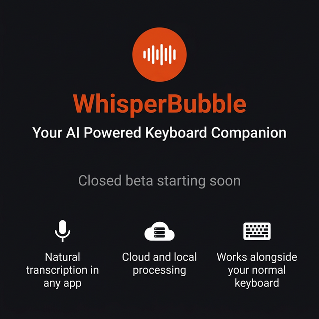 WhisperBubble Features Overview